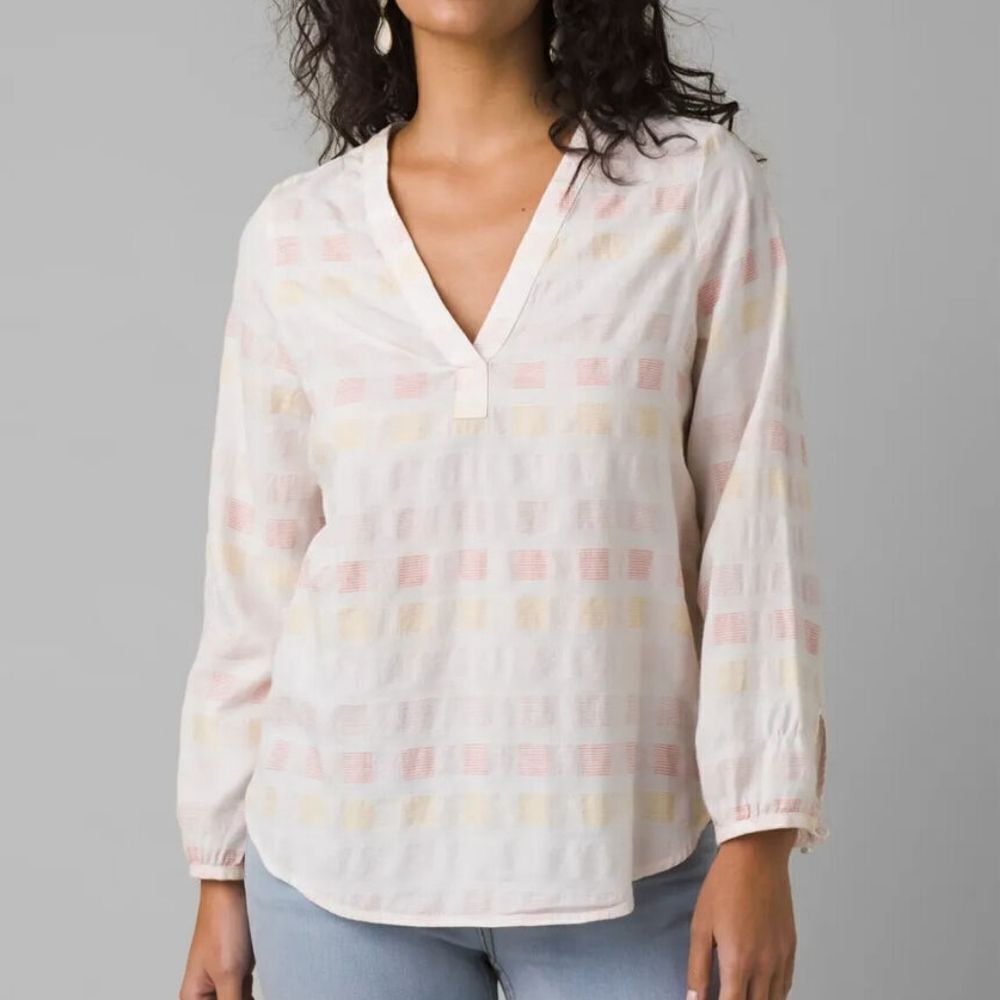 PRANA Indra popover organic cotton blouse
